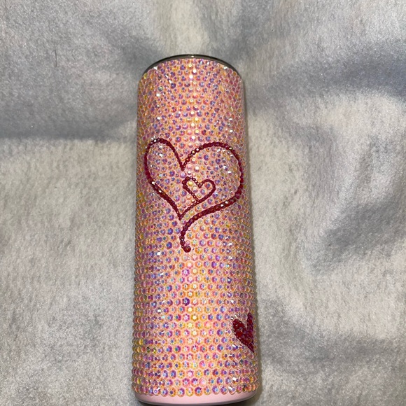 Hearts Bling Rhinestone 20oz Tumbler Cup - Picture 10 of 14